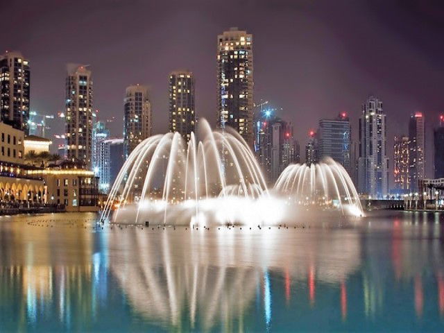 Dubai Fountain show times