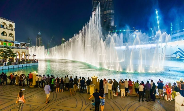 Dubai Fountain show times