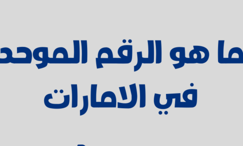 استعلام الرقم الموحد في دبي