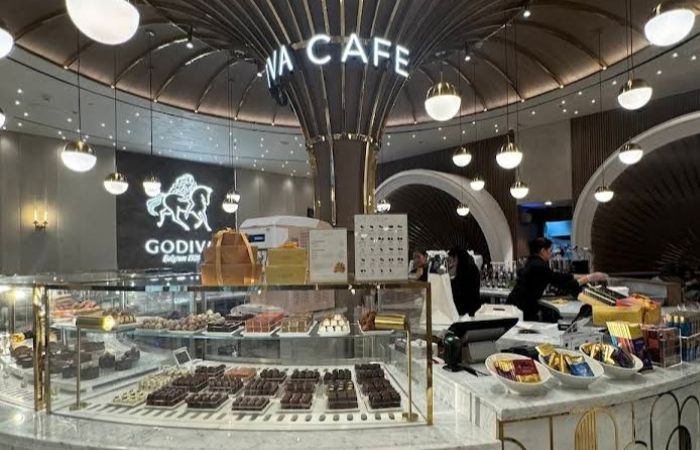 محل Godiva Café - Dubai Mall